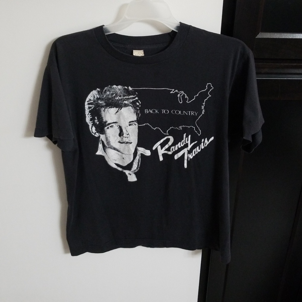 Vintage 1988 Randy Travis Back to Country tee rare